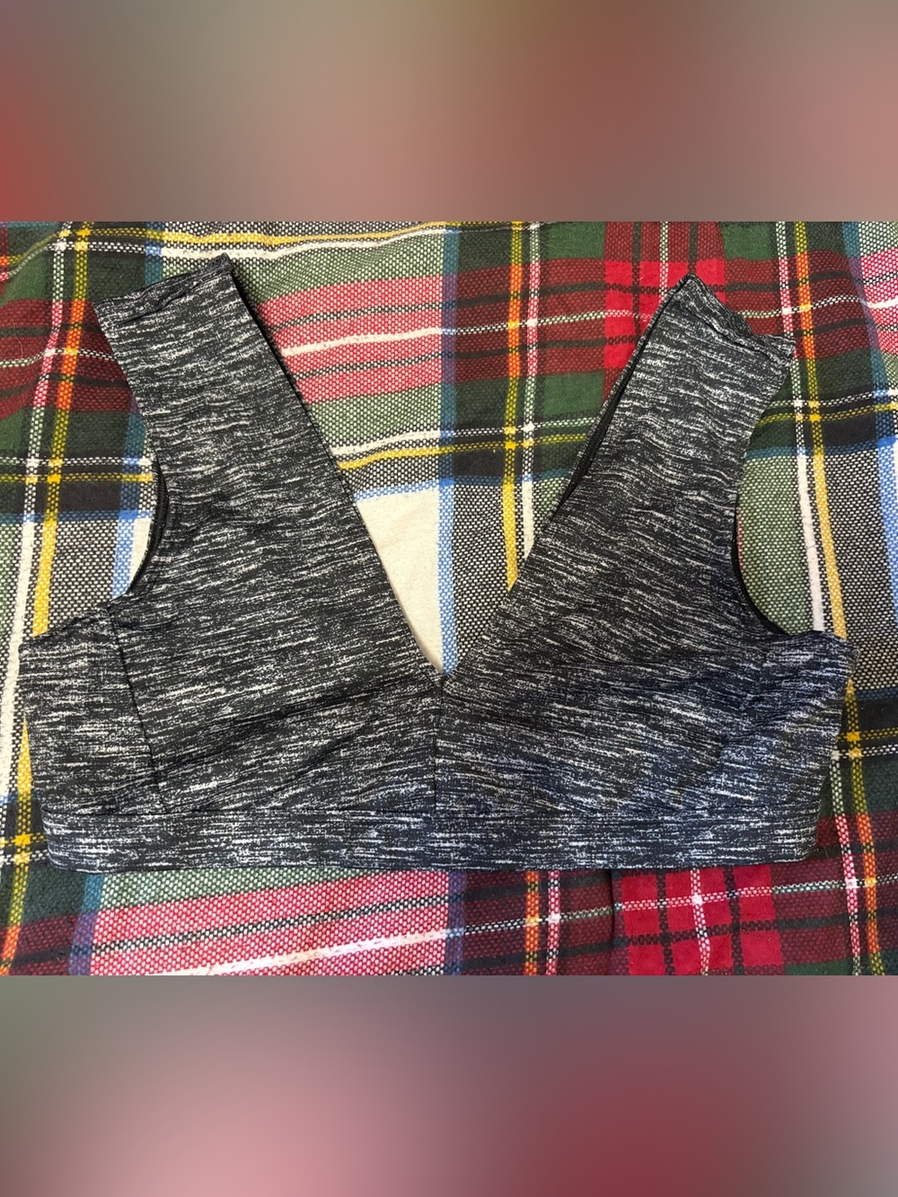 Women’s VSX Victorias Secret Sports Bra size large heathered black/gray